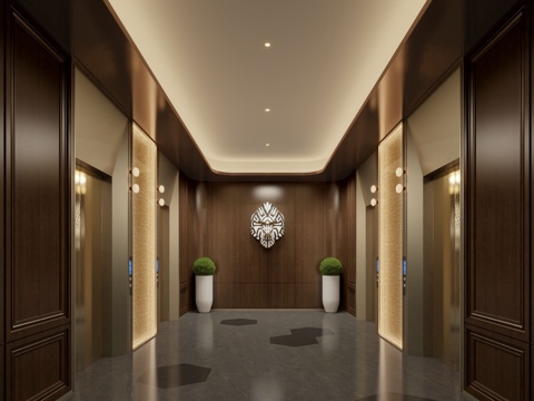 Modern Hotel Elevator Hall Club Elevator Hall Elevator Hall Away Elevator Room