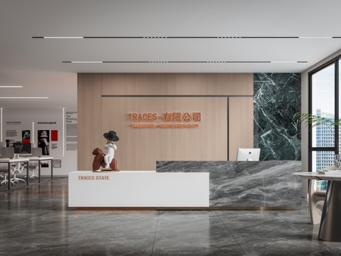 Modern Company Front Desk