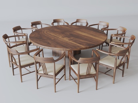 Log Round Dining Table