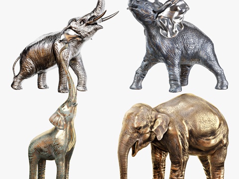 New Chinese Elephant Sculpture Ornaments