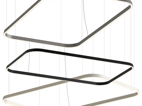 Modern Minimalist Linear Decorative Chandelier