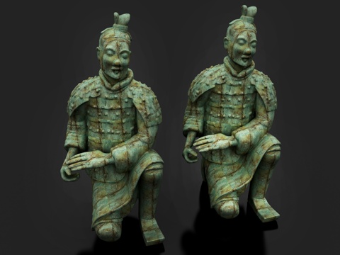 Terracotta Warriors, Qin Dynasty Pottery, Antique Cultural Relics, Sculpture Combinations, Statues, Burial Objects, Figure, Pendulum