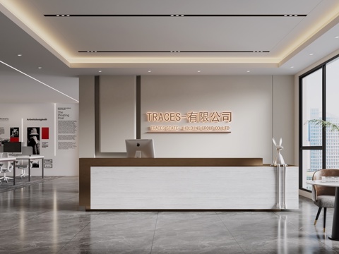 Modern Company Front Desk