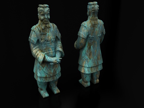 Terracotta Warriors, Qin Dynasty Pottery, Antique Cultural Relics, Sculpture Combinations, Statues, Burial Objects, Figure, Pendulum