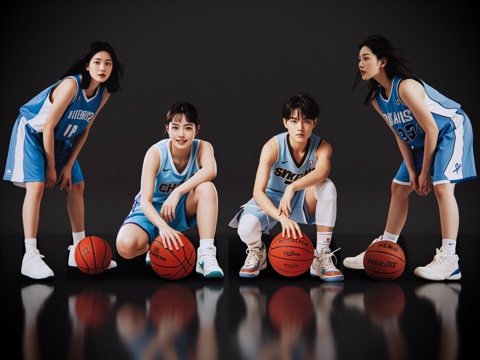 2D Modern Sports People Basketball Characters Basketball Sports Basketball Beauty Sports Characters