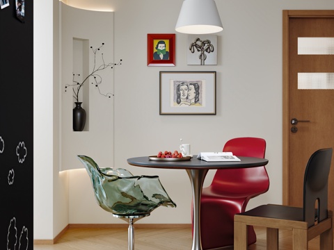 Bauhaus DiningRoom Modern Bauhaus Restaurant Bauhaus Round Table Bauhaus Chandelier Modern Arc