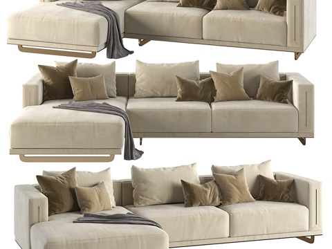 Modern Italian Velenti corner sofa