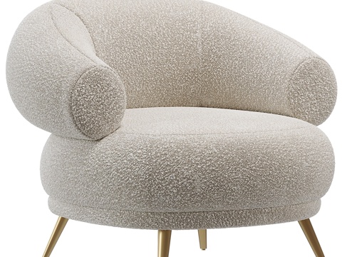 Modern Cream Style Lounge Chair