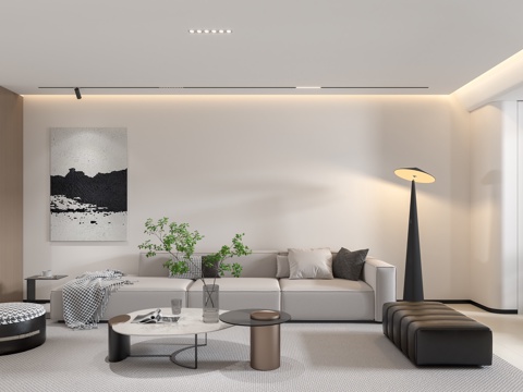 Modern Minimalist Living Room