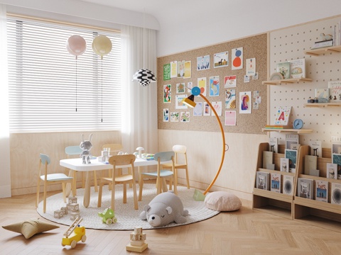 Modern kids Bedroom Children's Entertainment Room Children's Toy Room