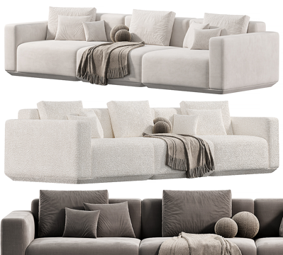 Sofa Combination Fabric Sofa Lamb Velvet Sofa Leisure Sofa Living Room Sofa Leisure Sofa