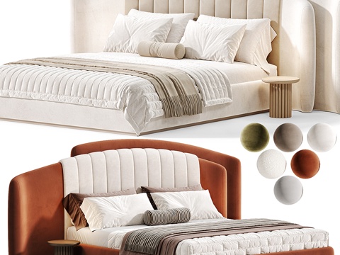 Modern Affordable Luxury Style Double Bed Collection