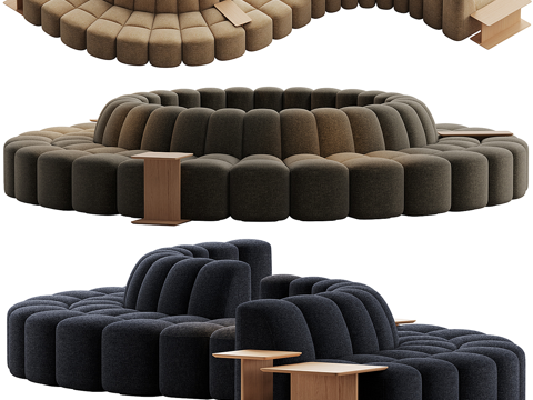 Modern Italian Mdf Italia Modular Sofa