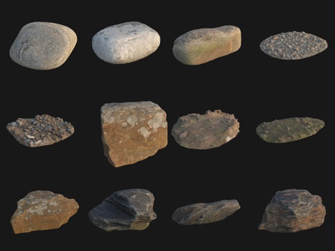 Rock Boulders Boulders Pebbles Stone Heaps