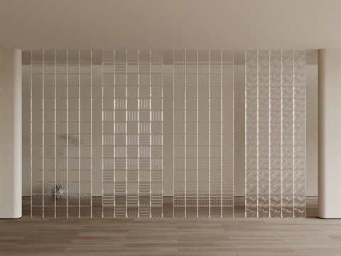 Modern French Partition Glass Brick Partition Bathroom Partition Glass Partition Porch Partition