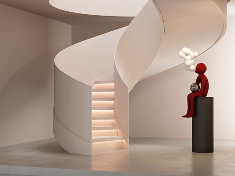 modern revolving staircase