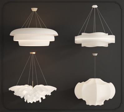 Modern cream art chandelier