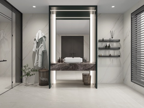 Light Italian toilet bathroom glass bathtub black and white gray toilet