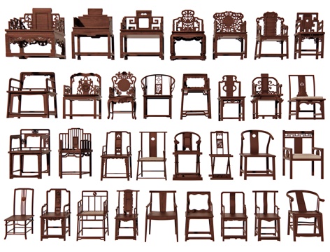 Chinese-style Chair Circle Chair Taishi Chair Lounge Chair Ancient Chair Carved Chair Redwood Furniture