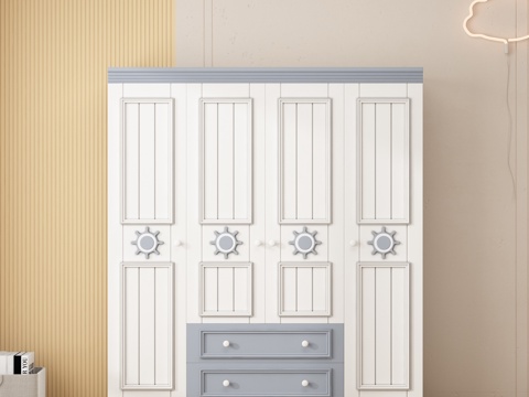 Children's Wardrobe Decorative Cabinet kids Bedroom