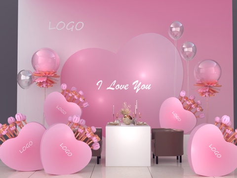 Valentine's Day Photo Wall Beauty Device