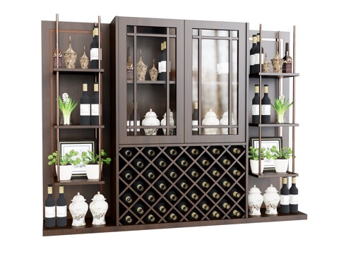 Storage Cabinet Wall Cabinet Ornaments Wine Ware Wine Cabinet