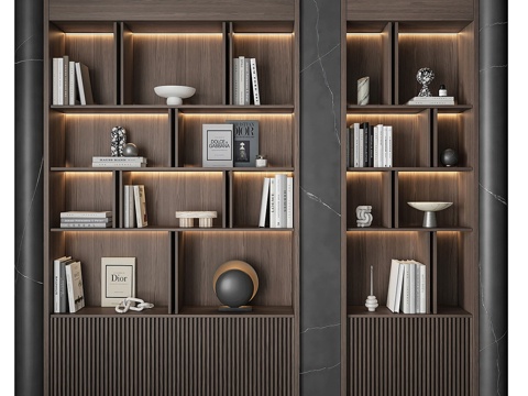 Modern Italian Affordable Luxury Style Decorative Cabinet Bookcase