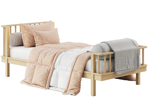 Modern Cream Style kids Bed