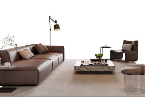 Italian Sofa Coffee Table Combination