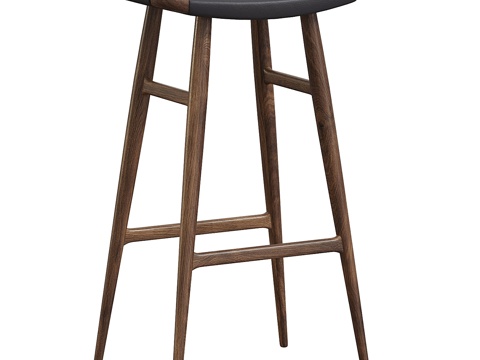 Bar Stool Solid Wood Bar Stool Casual Bar Stool Outdoor Wall Lamp Courtyard Bar Stool Wooden Bar Stool