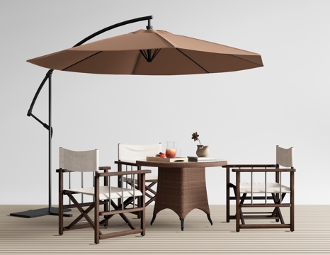 Modern Outdoor Table and Chair Outdoor Leisure Table and Chair Outdoor Chair Folding Chair Sunshade