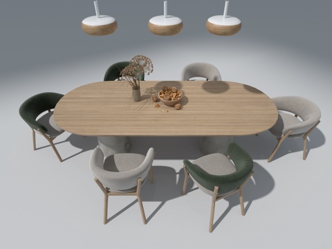 Log Dining Table and Chair