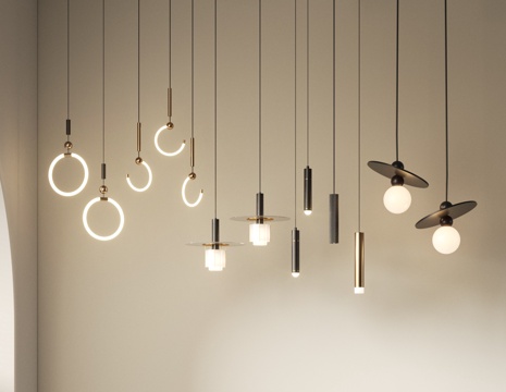 Modern cream art chandelier