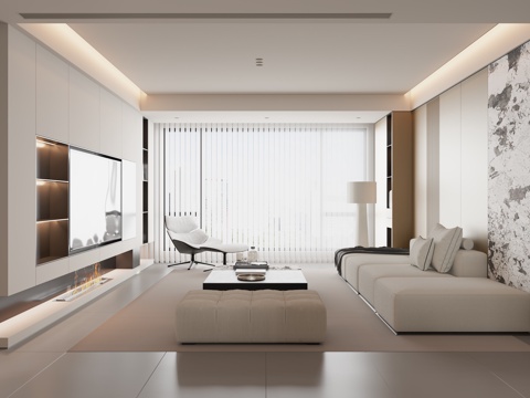 Modern Minimalist Living Room