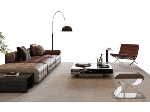 Italian Sofa Coffee Table Combination