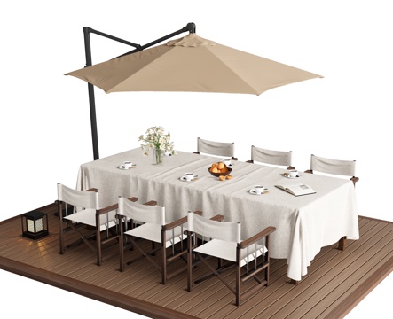 Modern Outdoor Table and Chair Outdoor Dining Table and Chair Courtyard Outdoor Dining Table Outdoor Chair Sunshade