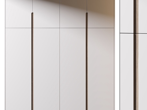 Modern Italian Minimalist Door Closet