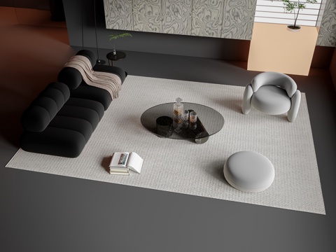 Modern sofa coffee table combination