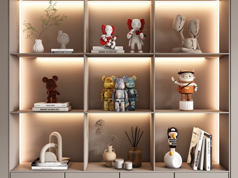 Modern doll ornaments