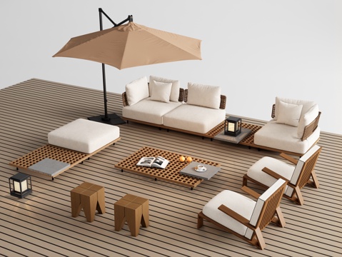 Modern Outdoor Sofa minotti Outdoor Sofa Coffee Table Combination Outdoor Lounge Chair