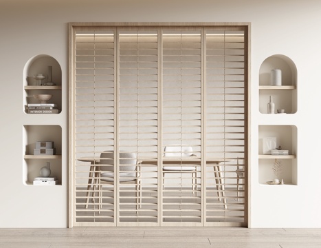 Middle-style sliding door