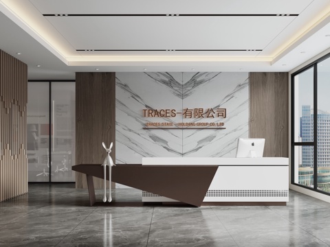 Modern Company Front Desk