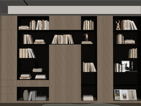 Modern Bookcase Italian Bookcase Bookcase Bookcase Combination Decorations