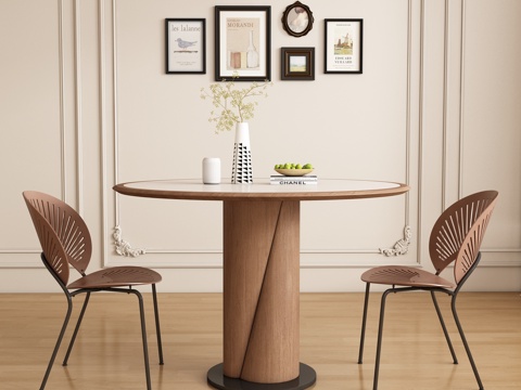 Modern French DiningRoom Dining Table and Chair