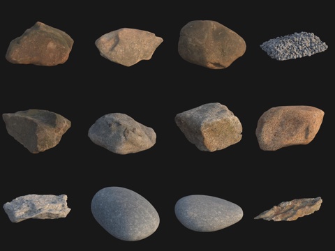 Rock Boulders Boulders Pebbles Stone Heaps