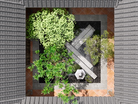 Modern patio Garden Landscape patio courtyard sketch courtyard landscape Ting step landscape landscaping four