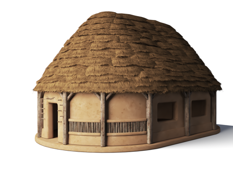 Ancient Primitive Cottage Building Ancient Ruins Cottage Cottage Cottage Cottage Cottage