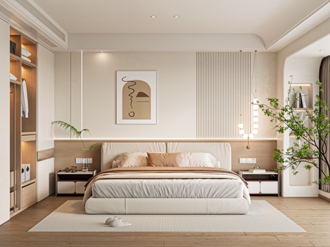 Cream Style home bedroom simple