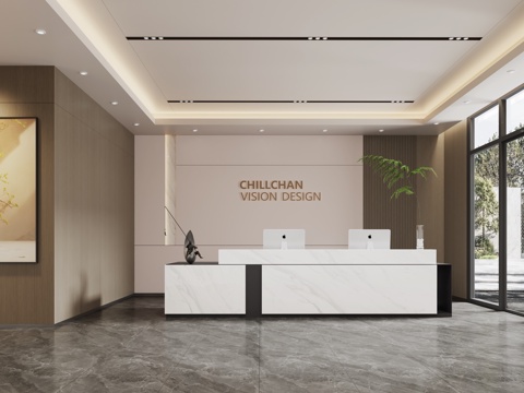 Modern Company Front Desk