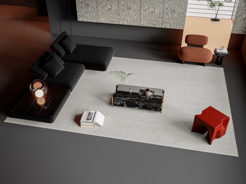 Modern sofa coffee table combination